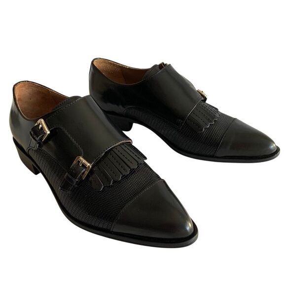 MASSIMO DUTTI Women’s Monk Strap Shoes (Sz 38) - Picture 4 of 12